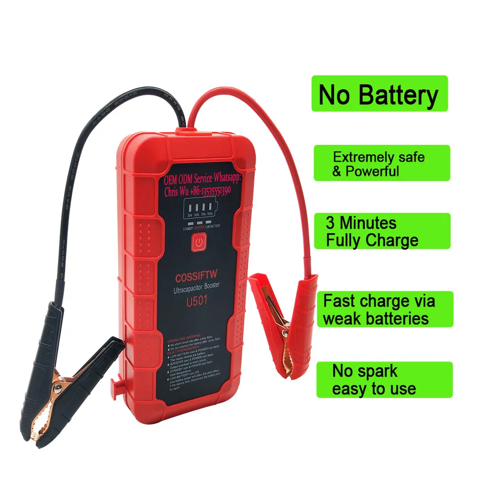 800A Battery Booster Pack Charger Power COSSIFTW Upgrade Jump Starter Box Battery-Less