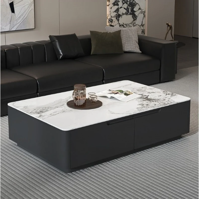 リビングルームモダン収納コーヒーテーブル安い美的ユニークなディナーデザイナーサイドテーブルライティングメサ補助家具