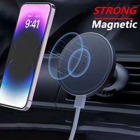 Magnetic Car Wireless Charger Stand Mobile Phone Chargers Holder for iPhone 15 14 13 12 Pro Max Mini Car Fast Charging Station