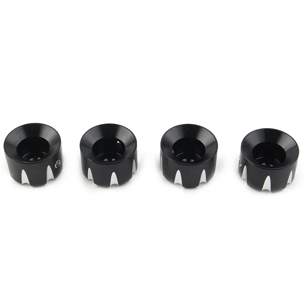 4pcs Black Motorcycle Engine Screw Topper Cover Head Bolt Caps For Harley Davidson XL883 Softail Dyna Sportster Aluminum Alloy