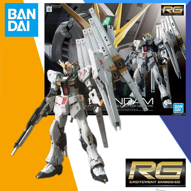 

Bandai RG Real Grade 1/144 RX-93 V Gundam Model Kit Assembly Anime Action Figure Model ROBOIT Toys Gift for Children