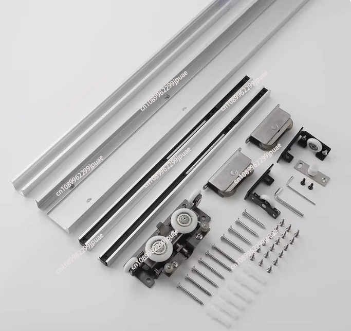 

Invisible track hardware accessories bathroom sliding sliding wooden door mute hanging pulley cushion trackless hanging wheel