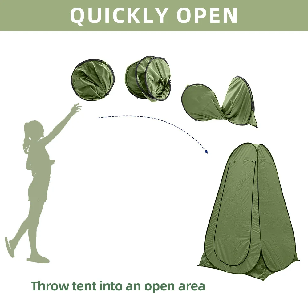 Stand Up Tents for Camping Spacious and Portable Privacy Shelter for Outdoor Toilet Use Quick Showers and Changing Clothes
