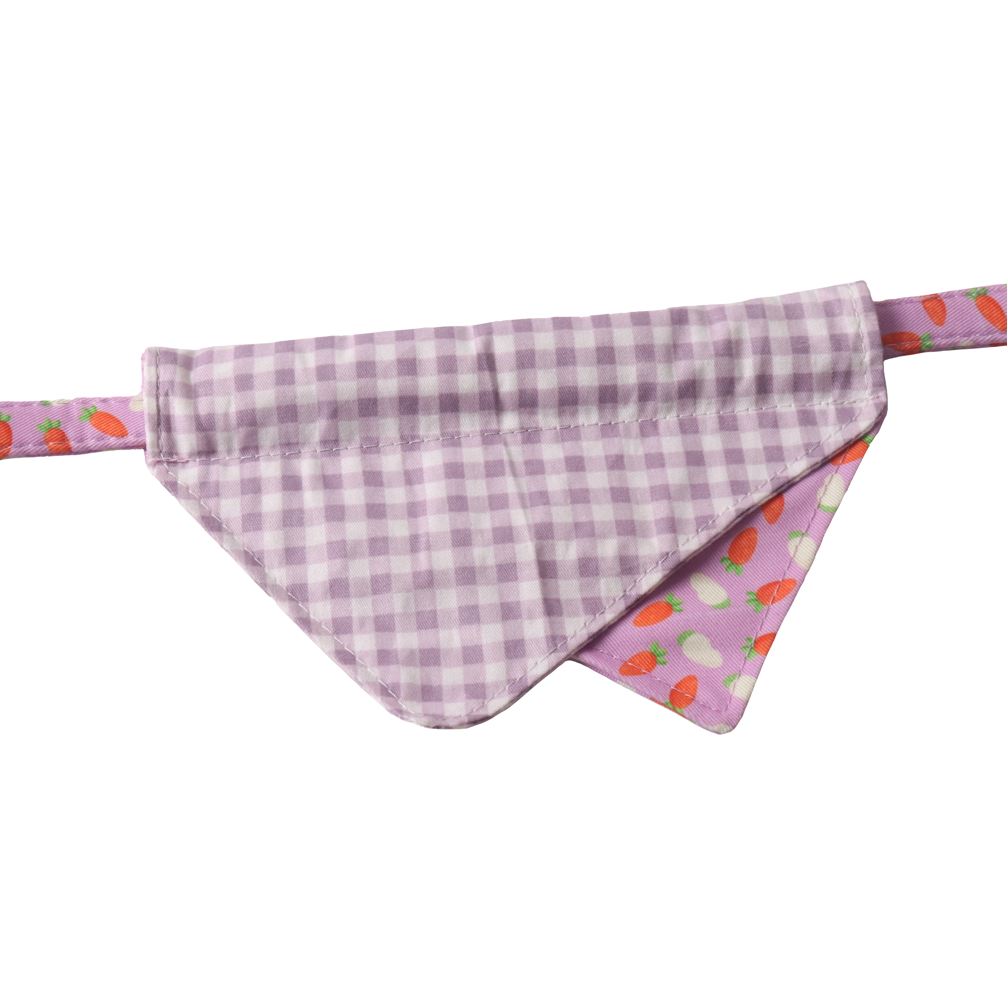 Amigo New Pet products design Two layers of double sided bandana dog collar color buckle