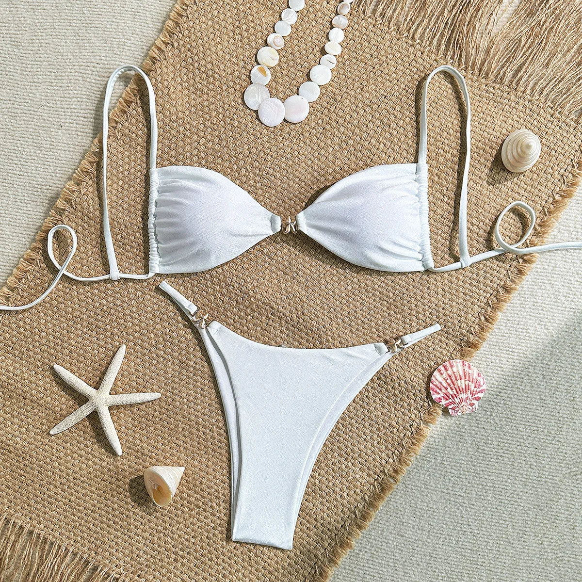 

New strap strap tether bikini women's beach beach spa swimsuit