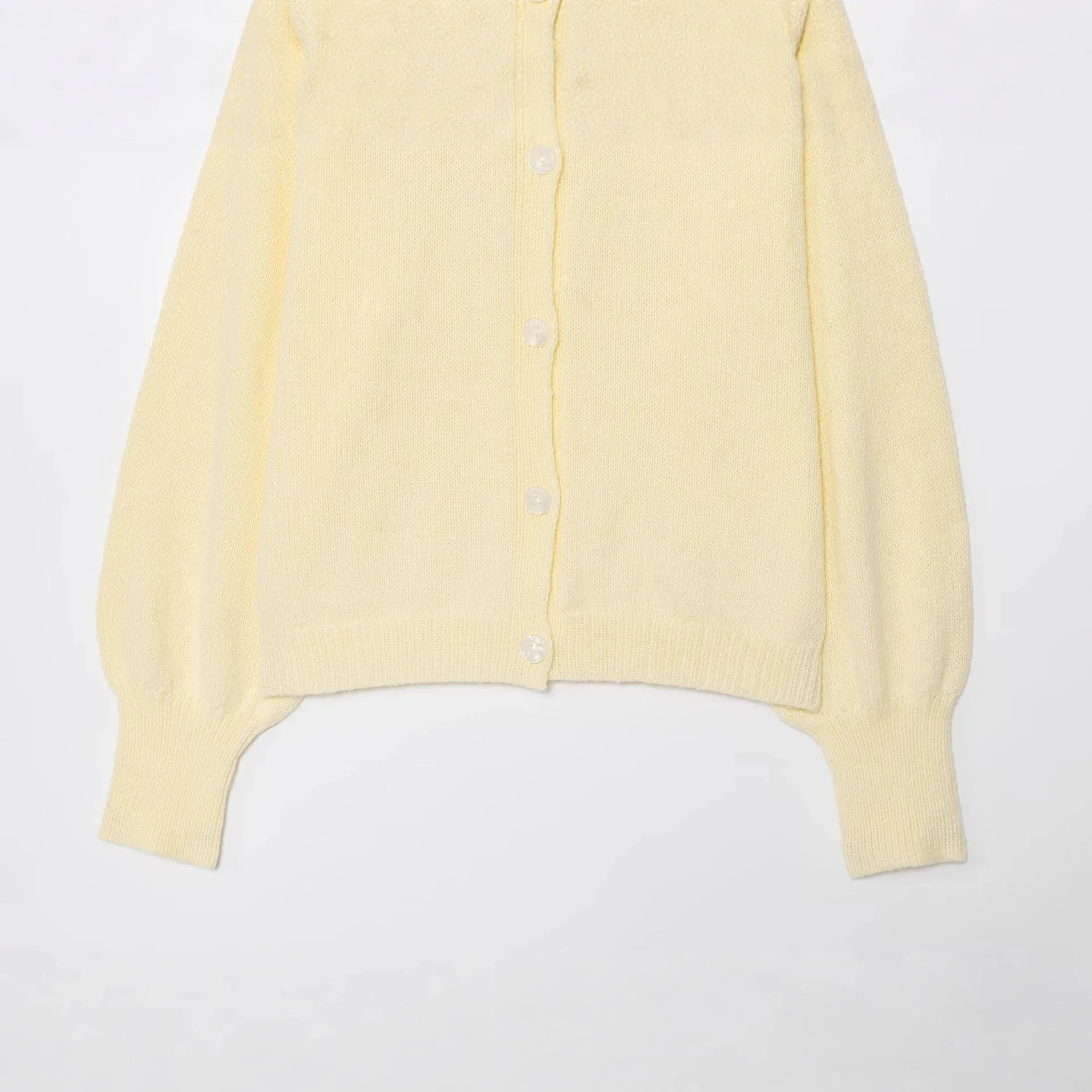 Bequeme gestrickte Langarm-Rundhalsausschnitt einfarbige offene Strickjacke Herbst neuer Stil europäische und amerikanische Mode Damen