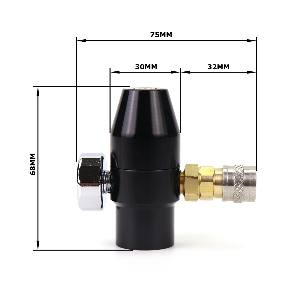 Regulador HPA de baja presión con manómetro y acoplador Foster - imagen 3
