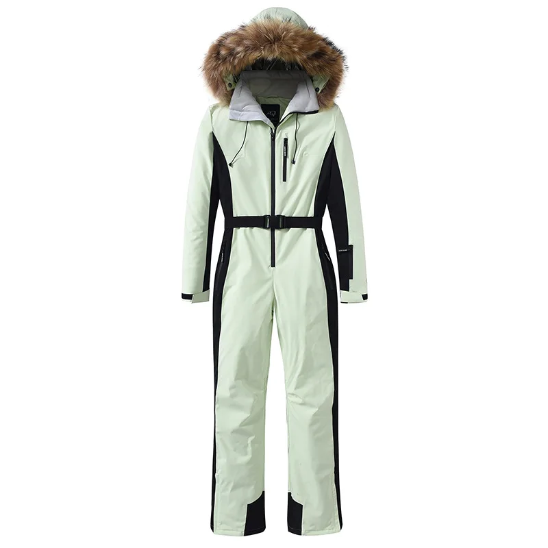 2025 New One-piece Ski Suits for Women Winter Outdoor Windproof Waterproof Skiing Sets Warm Breathable Snowboarding Jumpsuits