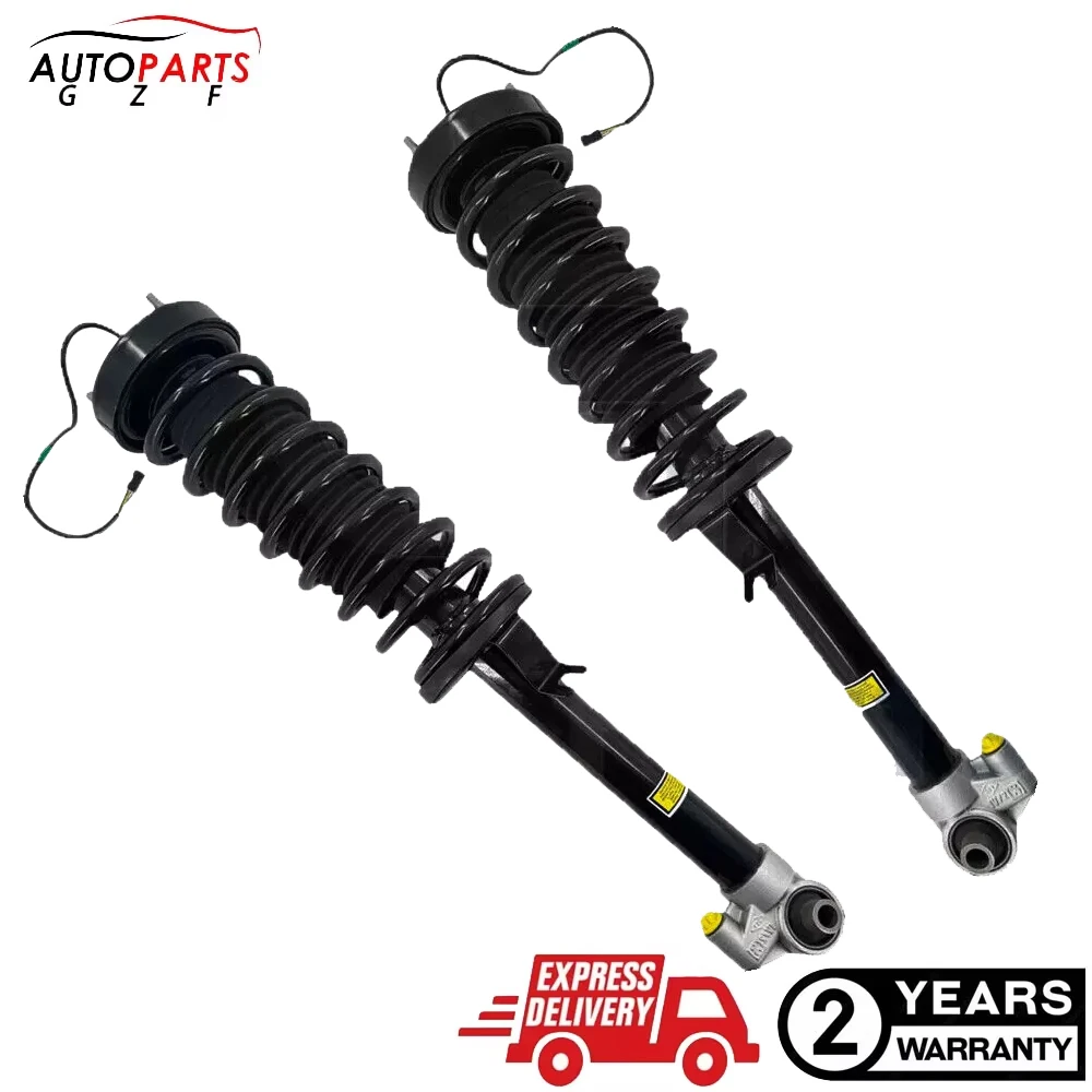 Pair Rear Shock Struts Spring Assys w/EDC Fit 1995-2001 BMW E38 740i 740iL 750iL