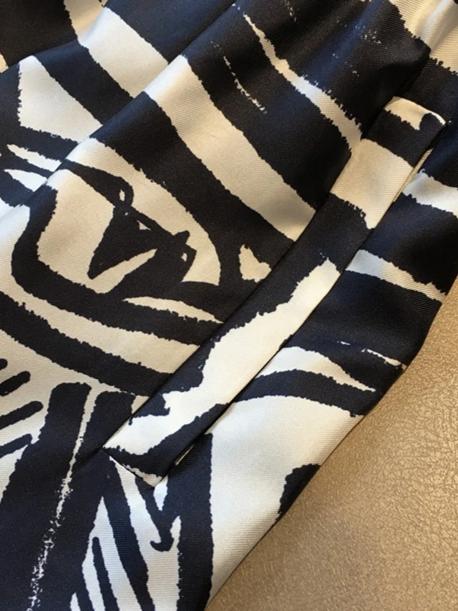 العصرية فيتي مصبوغ السراويل واسعة الساق المرأة الصيف Faionable الحرير الجليد بارد الحماية من الشمس فضفاض عارضة السراويل