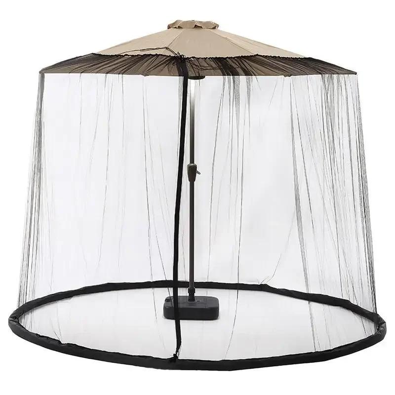 Umbrella Mosquito Net Round Hanging Patio Umbrella Net For Bed Door Canopy Mosquito Control Netting Camping Garden Yard