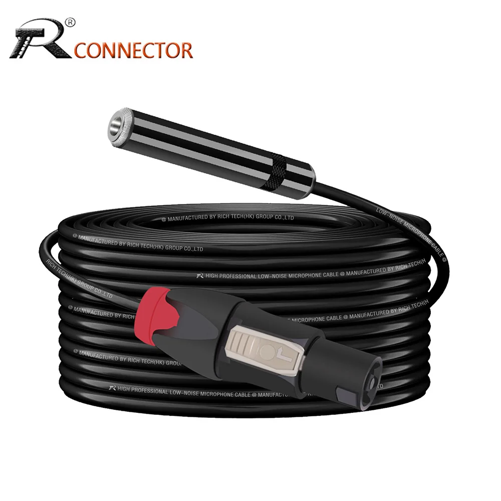 Speakon to 1/4 Inch Audio Extension Cable,Speakon Male to 6.35mm Female Stereo Jack Speaker Audio Interconnect Shielded Wire