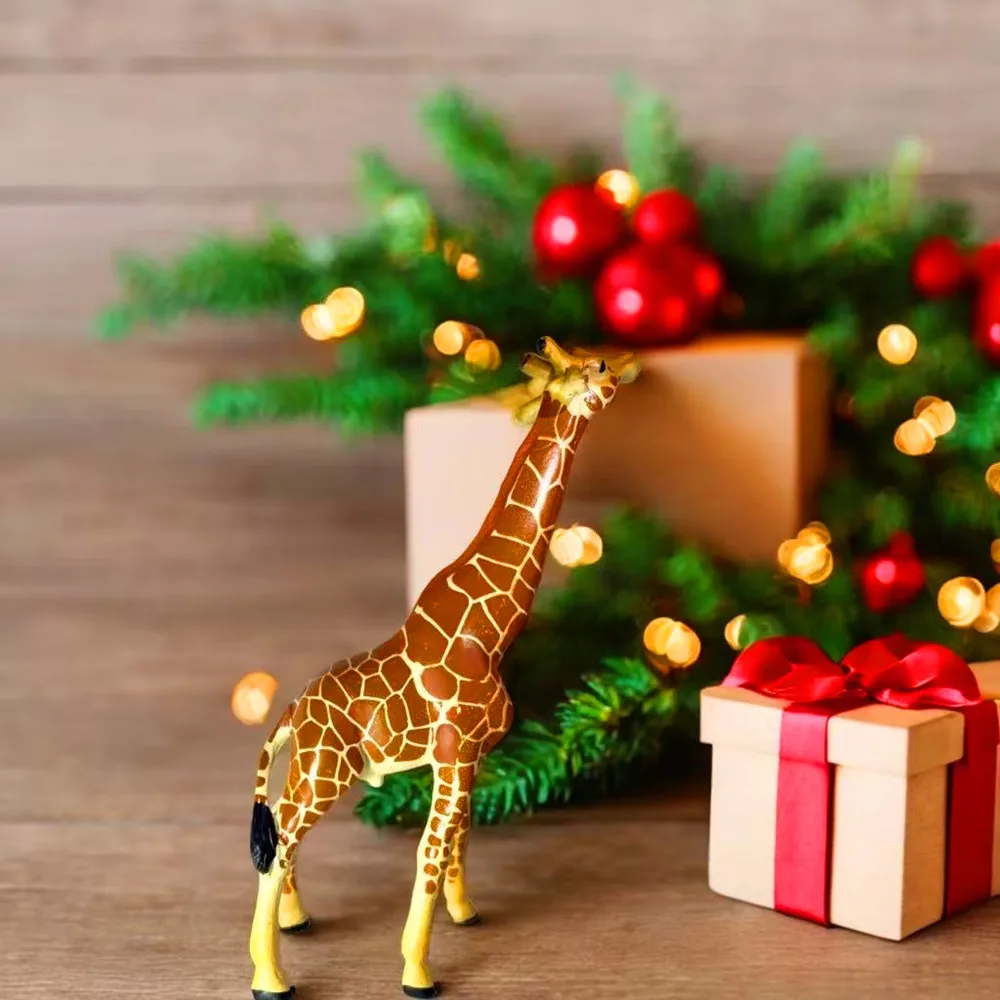تمثال الزرافة الإبداعي لديكور المنزل تمثال حيوان من الراتنج لمكتب المكتب وزخرفة غرفة المعيشة وفكرة الهدايا #4