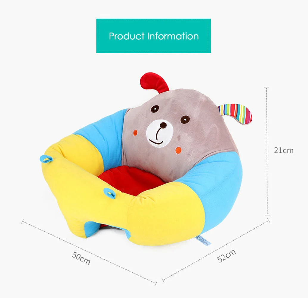 Cartoon Baby Sofa Plush Learning to Sit Seat Feeding Chair Comfortable Kids Baby Sofa Skin Infant Baby Seat Sofa With Filler