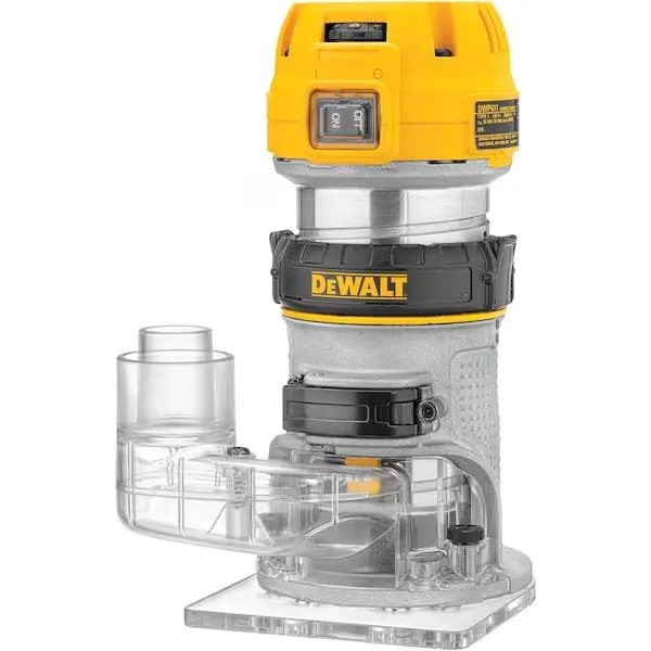 Compact Router Dust Collection Adapter for Fixed Base