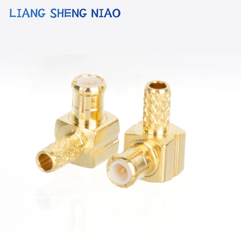 10Pcs RF Coaxial Connector Converter MCX-JW-1.5 90 Degree Right Angle MCX Male Head Plug Adaptor For Connect RG316 RG174 Cable