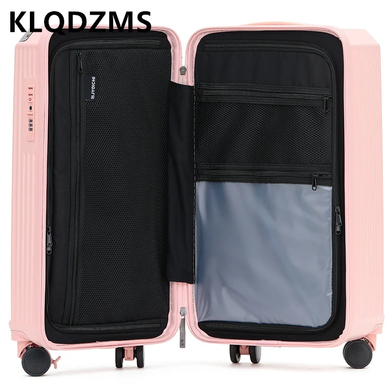 KLQDZMS-Valise de Voyage de Très Grande Capacité, Roues Universelles, Mot de Passe, Nervures Épaisses, 22, 26, 28, 30, 32, 34 Pouces, Nouvelle Mode