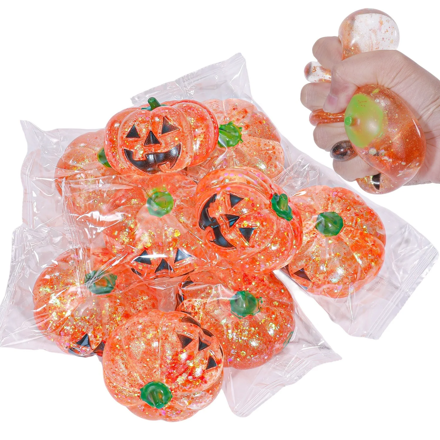 Juguete Blandito de Calabaza Grande con Azúcar de Malta, de Subida Lenta, Suave para Apretar, Antiestrés, para Adolescentes y Adultos, Regalo para Escritorio y Fiestas