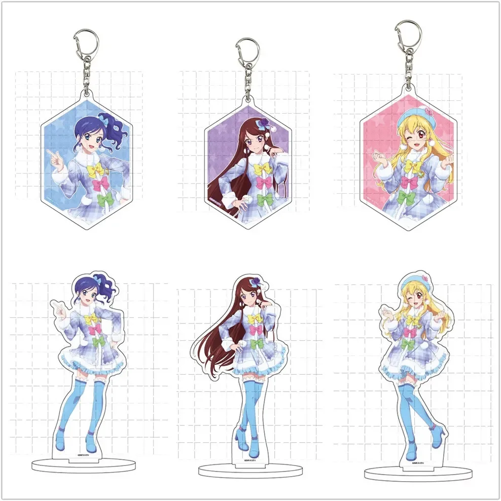 Game Acrylic Stand Figure Doll Anime Mizuki Ichigo Akayi Ran Sumire Kaede Keychain Pendant Keyring for Gift