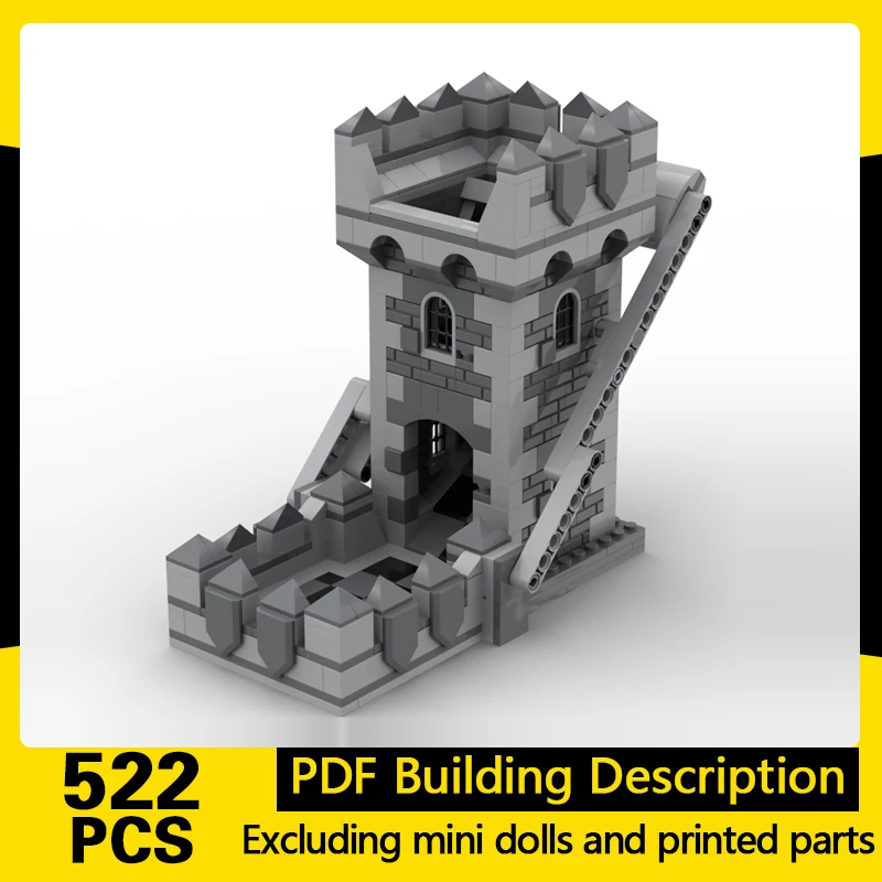 

Medieval Castle Model MOC Building Bricks Self-Loading Dice Tower Modular Technology Gifts Holiday Assemble Children Toys Suit