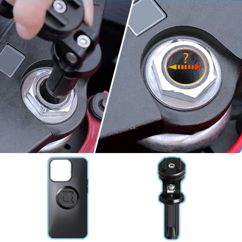 Phone Holder Connect Motorcycle For iphone 6/7/8/11/12/Pro/ProMax Fit 12-29.9mm Hole Diameter Mobile Phone Stand Bracket