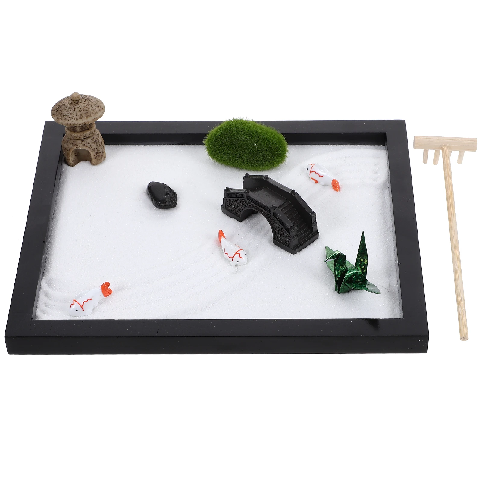 

Miniature L scape Zen Garden S Table Decoration for Desktop Mindfulness Meditation Indoor nament
