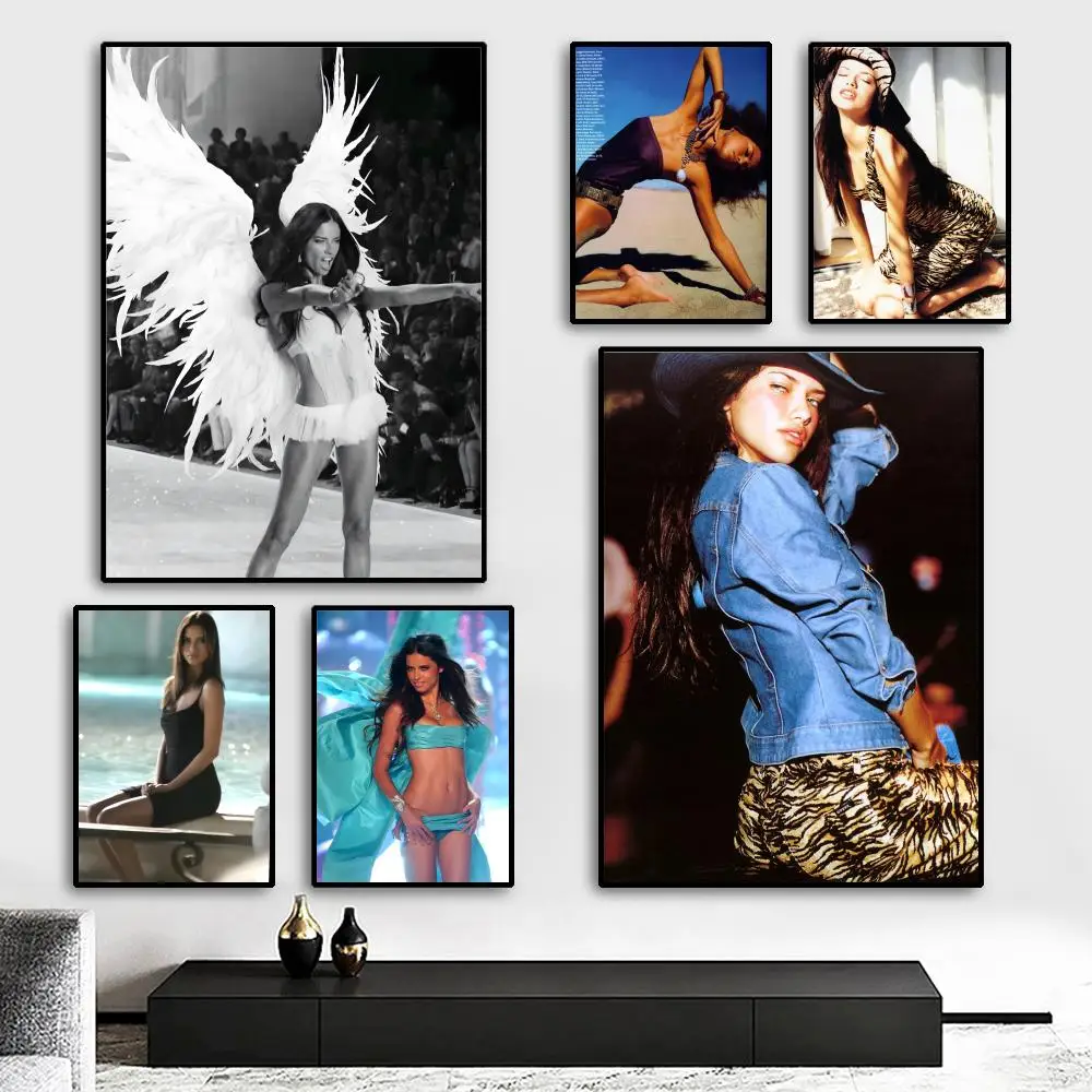 Charming A-Adriana L-Lima Poster HD Print Personalized Canvas Wall Mural Art Poster Photos for Living Room Home Decor Durable