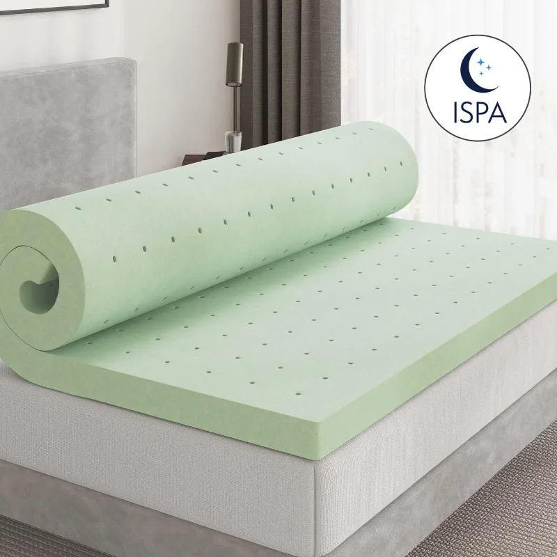 4 Inch Mattress Topper Twin XL, Gel Infused Ventilated Design Memory Foam Mattress Topper for Refreshing & Comfort Sleep