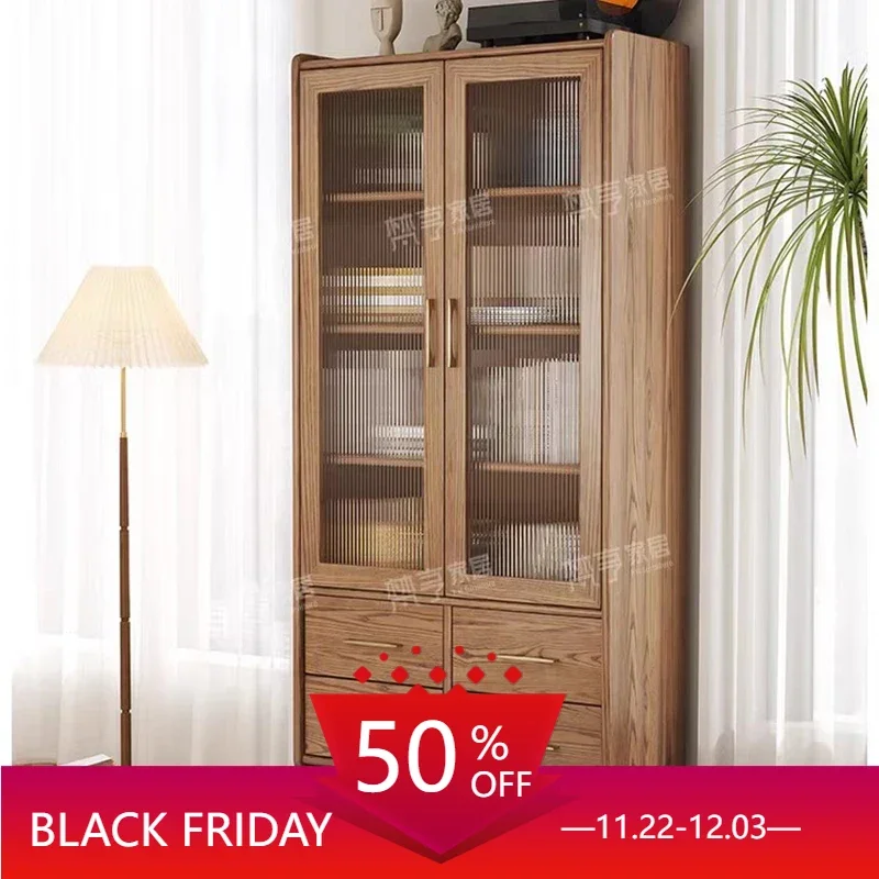 

Wood Storage Book Shelf Library Doors Corner Living Room Book Shelf Display Children Prateleira Livros Modern Furniture BL50BS
