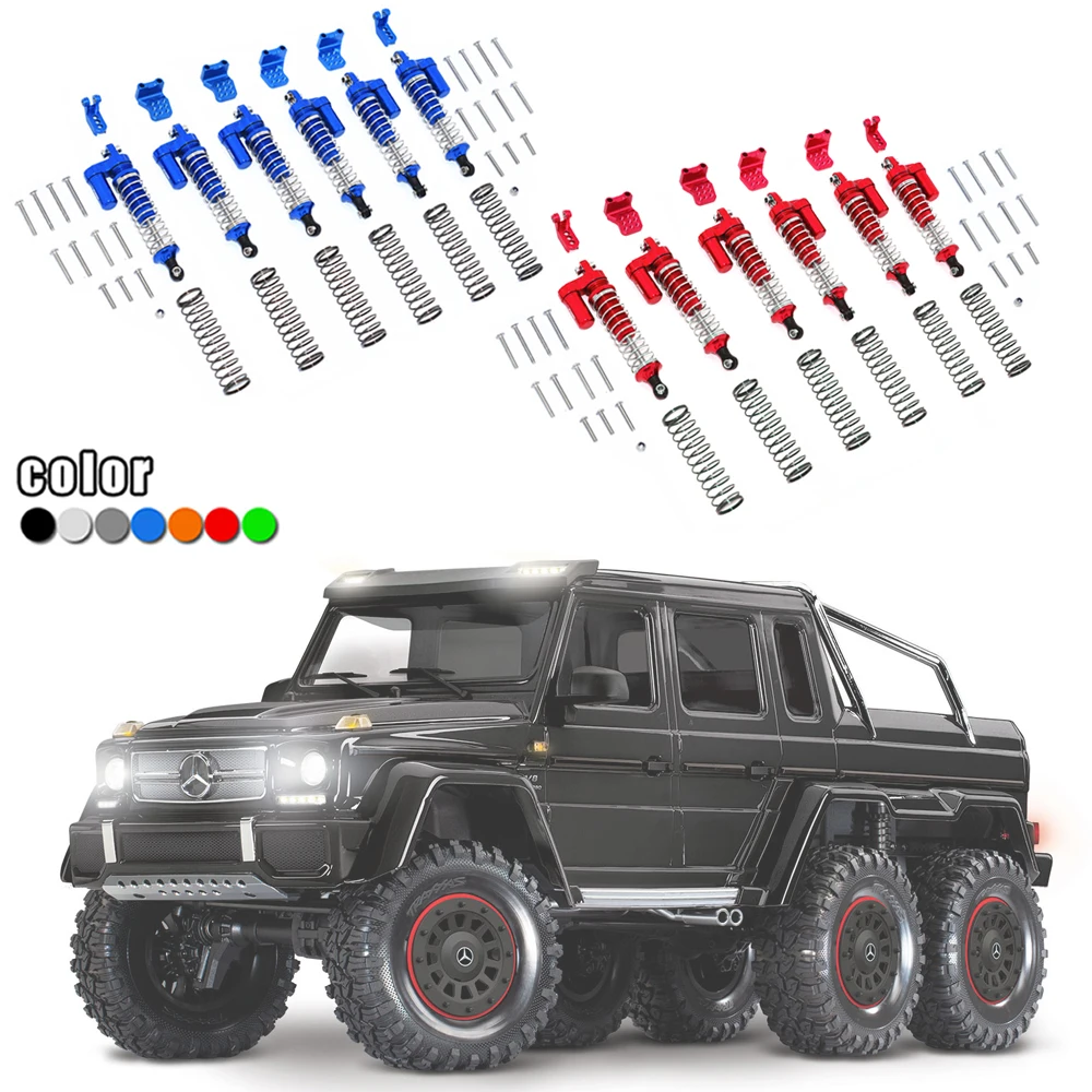 

GPM for 1/10 TRX 6 TRX-6 6X6 G63 RC Crawler Car Parts Metal L type With negative pressure cylinder 90mm Shock Absorbers #8260