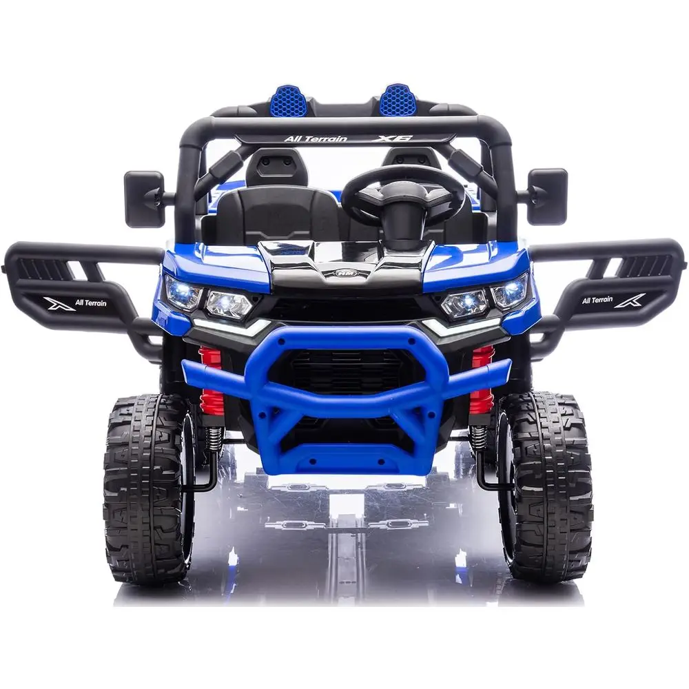 รถดัมพ์ไฟฟ้า 24V แบบ 2 ที่นั่ง พร้อมรีโมทคอนโทรล กระบะดัมพ์ไฟฟ้า ขับเคลื่อน 4 ล้อ ล้อ 6x6 พร้อมระบบเสียงและที่เก็บของ