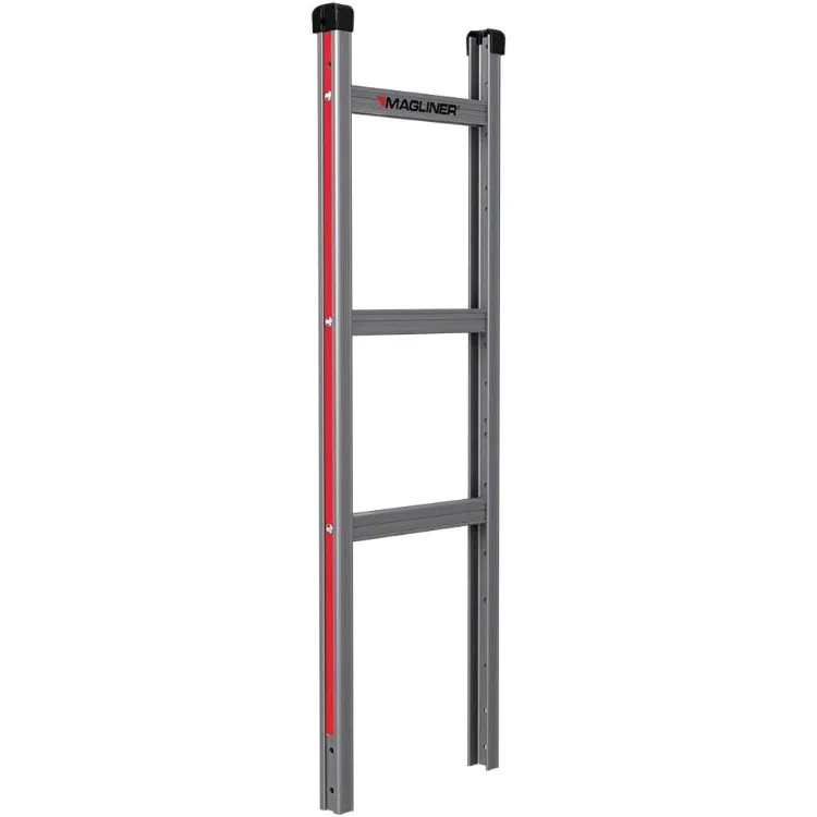 Magline HMK15AUA4 Aluminum Hand Truck, Vertical Loop Handle, Pneumatic Wheels, 500lbs Capacity