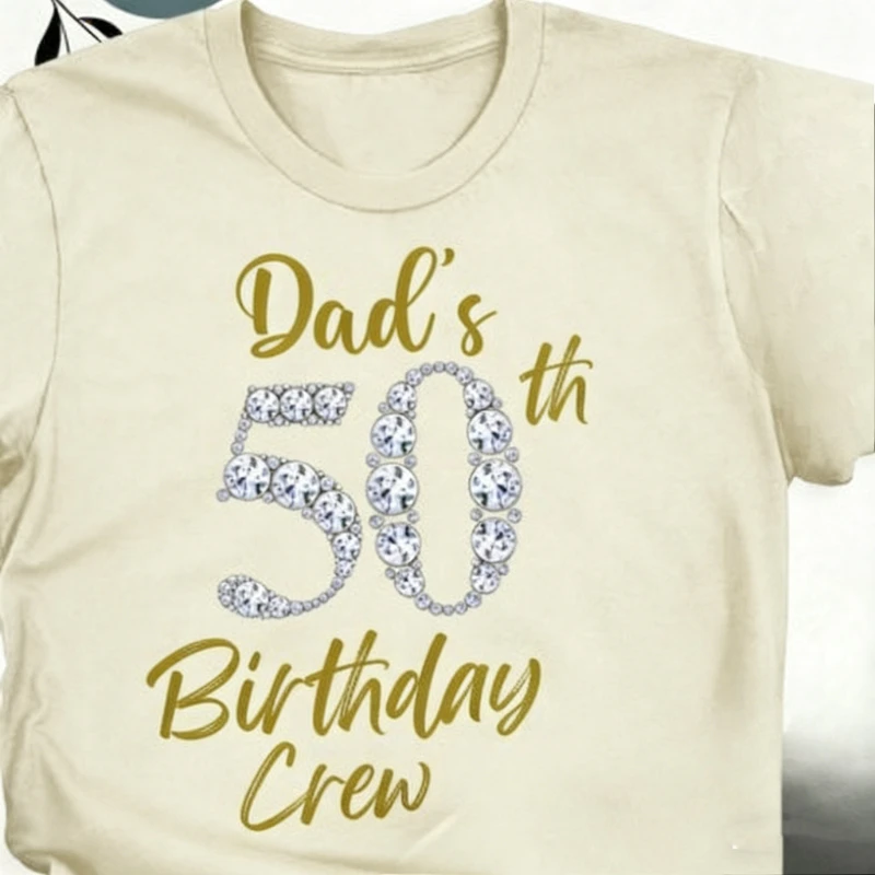 For Women Fabulous Fifty Born in 1976 Gift 50th Birthday Crew Matching Party Fifty and Fabulous Tees Customized Many Colors
