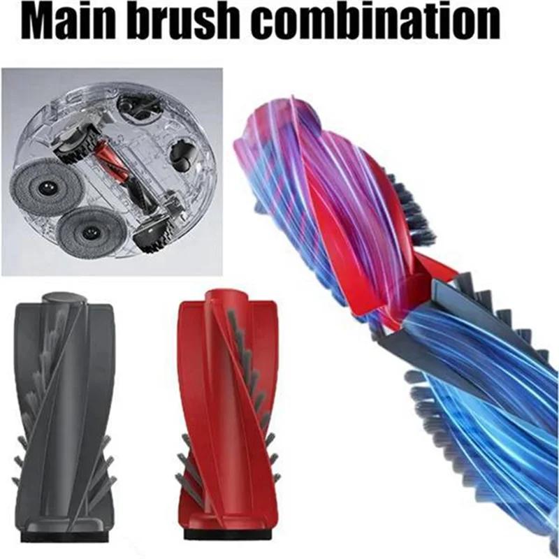 Set Penyempurnaan Debu dan Pel A97G untuk Roborock Qrevo Edge/Qrevo Edge S5A: Sikat Sisi Utama, Filter HEPA, dan Kain Pembersih