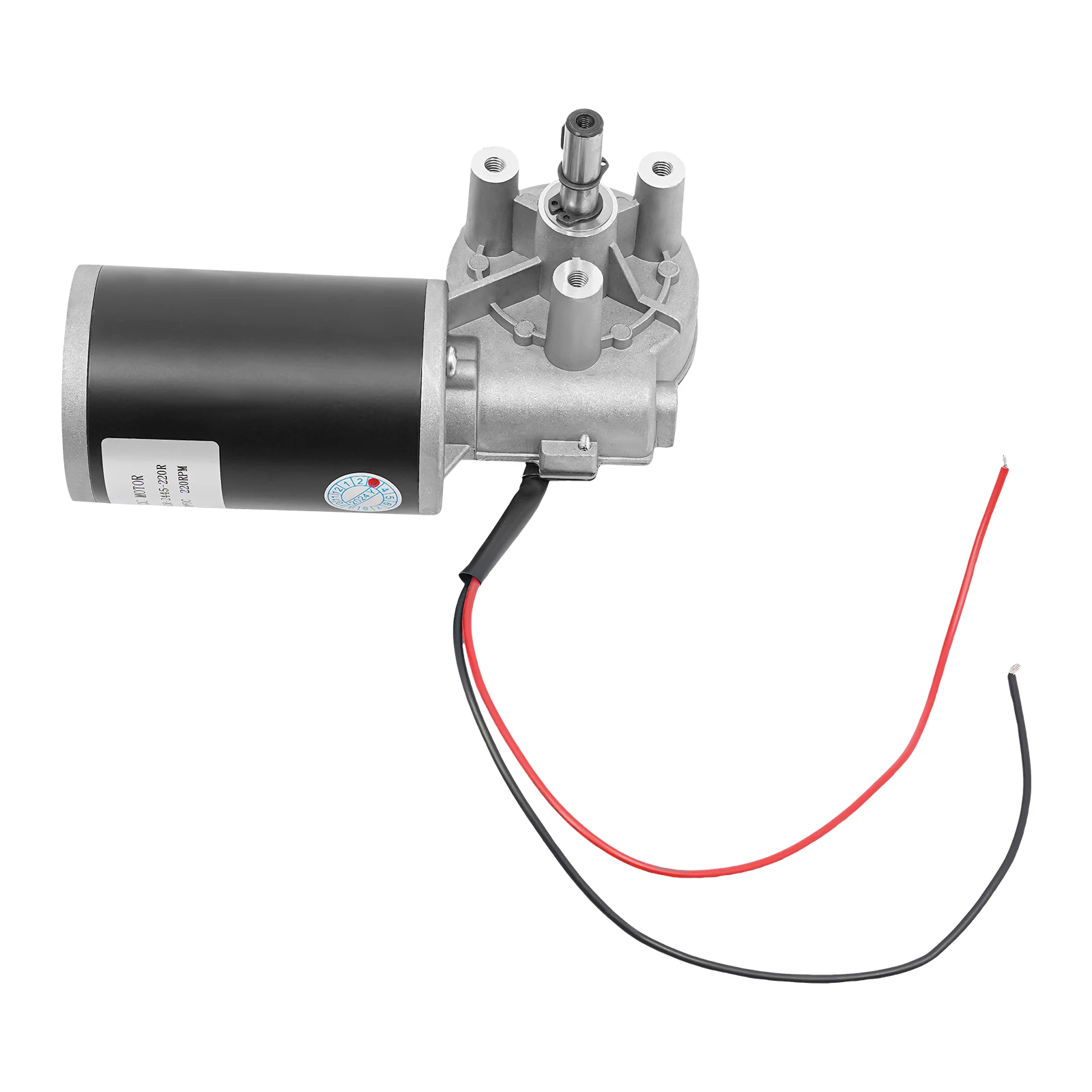 

45W 24V DC Motor Electric Worm Gear Motor D63R-2445-220R Reduction Ratio 3:60