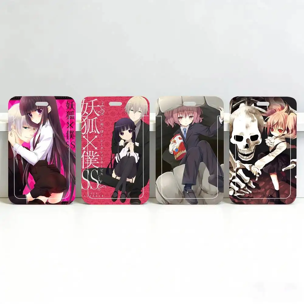 1pc Inu-Boku Secret Service ID Card Sleeve School Card Access ID Card Bus Meal Card Protective Sleeve Easy Push