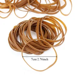 Diamete 2.76inch (70MM) Rubber Bands 50pcs Rubber Bands Wide Elastic Bands for Home School Office Supply Camping Biking Yellow