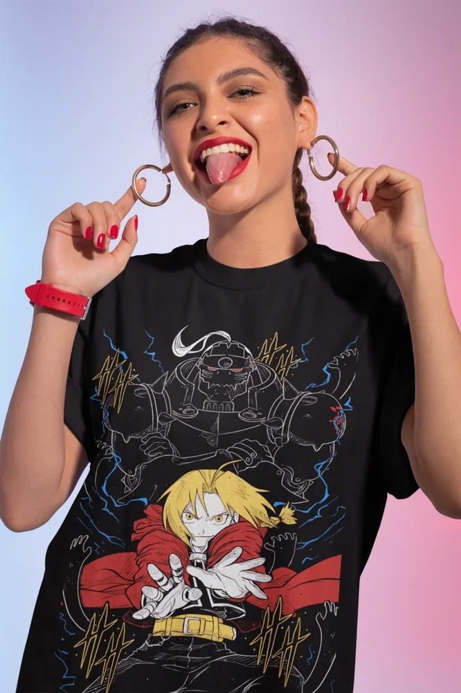 T-shirt Fullmetal Alchemist FMA fraternité Edward Elric Alphonse Elric cadeau T-shirt