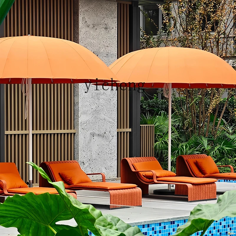 

D27- Outdoor Sunshade Commercial Scenic Outdoor Round Sun Umbrella