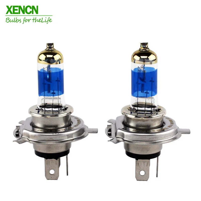 XENCN H4 P43t Halogen Car Headlamp 12V 60/55W White Original Bulbs 5000K Xenon Look OEM Quality Auto High Low Beam Lamps 2 Pcs