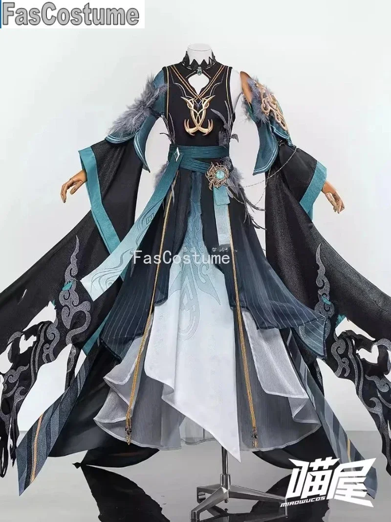 

Genshin Impact Xiao Umbrella-Holding Man игровой костюм антикварное платье униформа косплей костюм Хэллоуин наряд для вечеринки мужской FasCostume