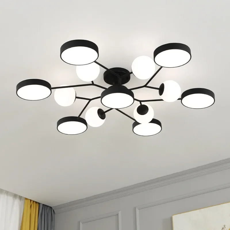 

Nordic LED Chandeliers Modern Ceiling Chandelier Living Room Bedroom Kitchen Indoor Lighting Ceiling Lamps Lustre Fixture Light