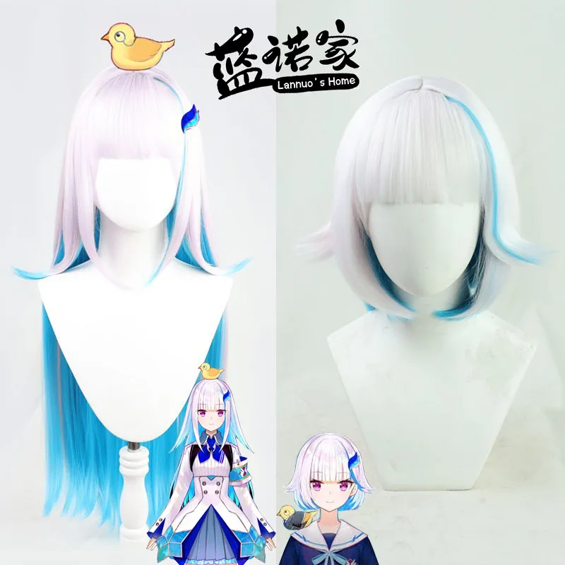 Virtual VTuber Liver Rize Helesta Cosplay Wig Anime Game Roleplay Party Costume Prop Synthetic Hair Heat Resistant Fiber