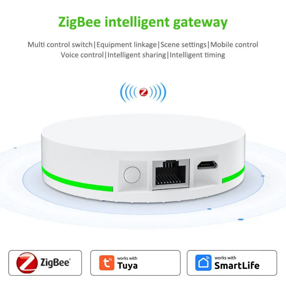 

Tuya Smart Gateway Zigbee 3.0 Central Control Gateway Smart Home Gateway Host Device Smart Life Control