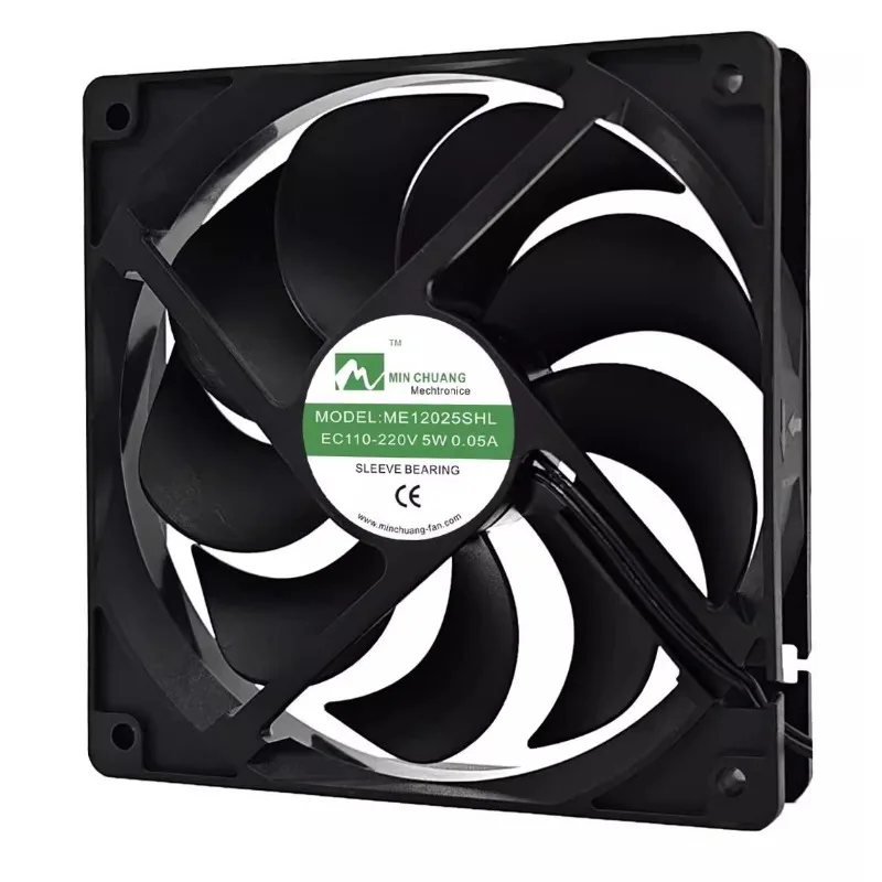 

New Cooler Fan for ME12025SHL EC110-220V 5W 0.05A Freezer Fresh-keeping Cabinet Cooling Fan 120 * 120 * 25MM