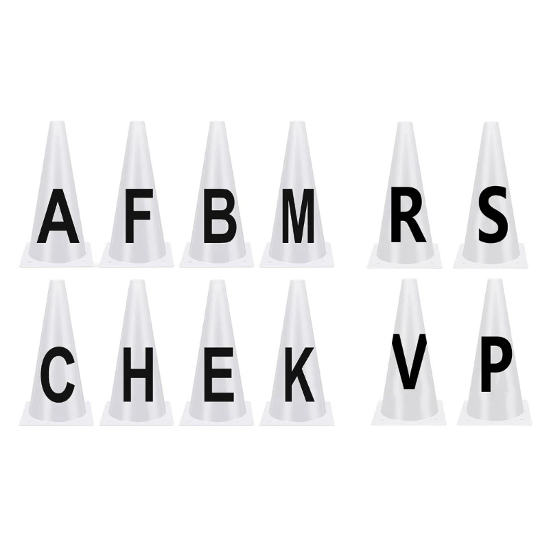 Conos con letras 4/8 Uds., conos entrenamiento para atletas ecuestres y eventos