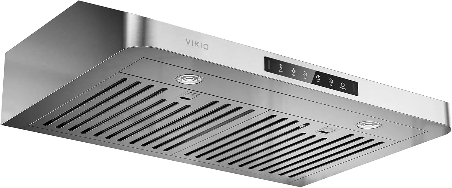 

Under Cabinet Range Hood 30 Inch, 980CFM Fast Venting Ducted, Kitchen Hood With 3 Speed Gesture Sensing & Touch Control