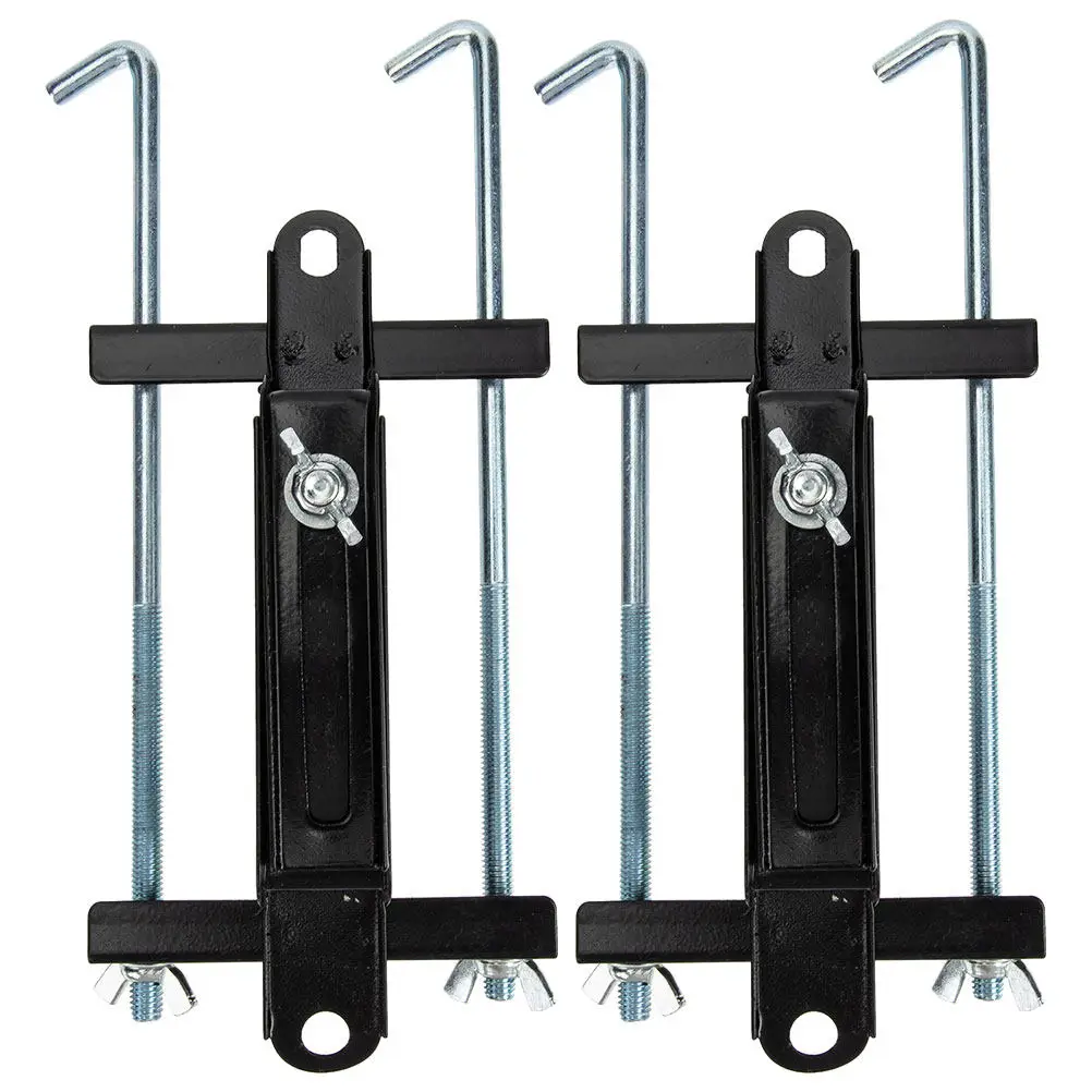 

2Pcs Universal Adjustable Car Battery Brackets Metal Hold Down Tie Down Holders for Automotive Battery Stabilizer Support Tray