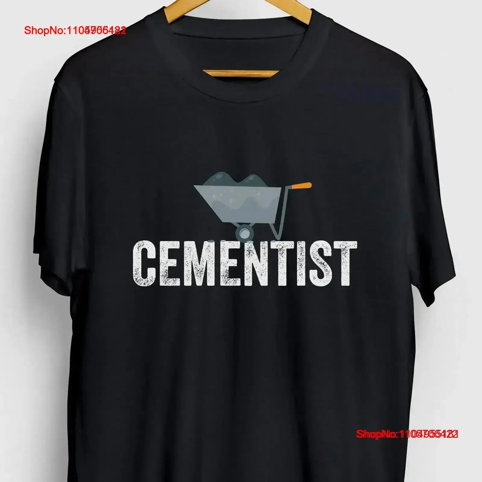 Wheelbarrow Cementist Construction Funny Structural T Shirt Cement Work tee Youth vintage Washed Versatile homme Stylish