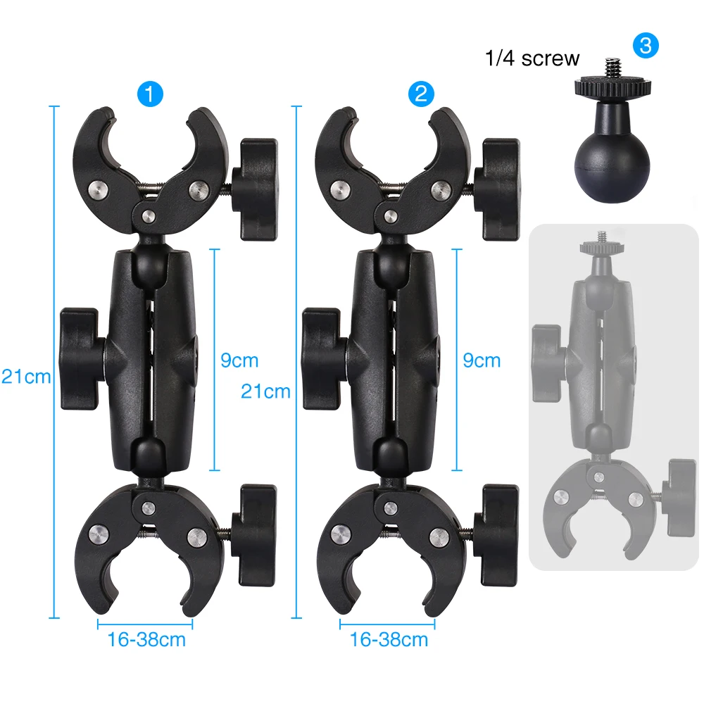 Motorcycle Bike Panoramische Selfie Stick voor insta360 Een X2 X3 Monopod Stuur Beugel voor GoPro Max Hero 11 Accessoires